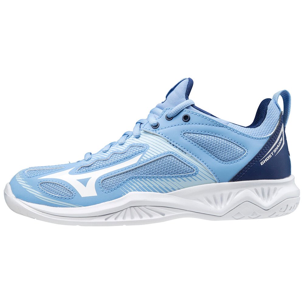 Mizuno Women's Handball Shoes Ghost Shadow Blue/White - LDNEZJI-32